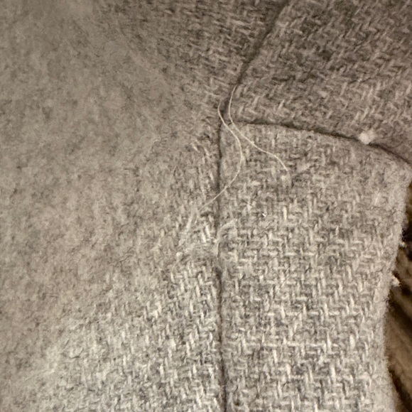 J. Crew Women's Cocoon Coat in Italian Stadium-Cloth in Heather Dusk - Picture 6 of 6